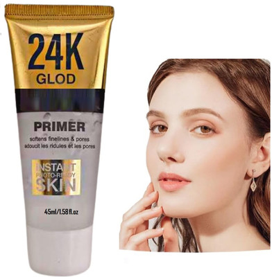 Wonholli Hydrating Skin Base 24K Gold Face  Primer  - 45 ml(Transparent)