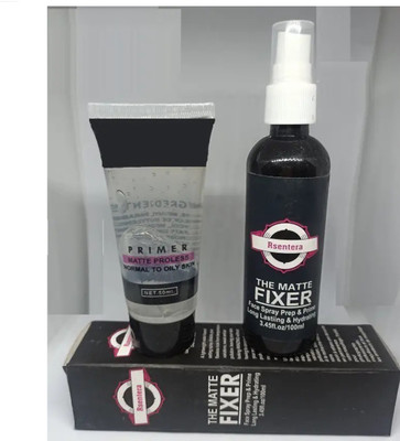 Pro Girl Combo Of Waterproof Primer With Matte Makeup Fixer 2 Items PrimerTransparent Primer  - 150 ml(Transparent)