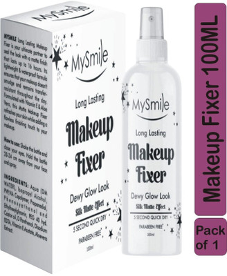 Mysmile Natural Makeup Fixer Non-Sticky Makeup Setting Spray Primer 100ml Primer  - 100 ml(White)