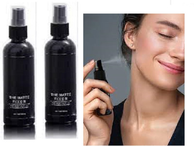 Luipui long lasting new setting makeup spray pack of 2 Primer  - 200 ml(TRANSPARENT)