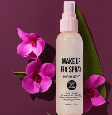 GABBU Highlighter Makeup Fixing Setting Spray 120 ml Primer  - 120 ml(transparent)