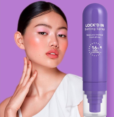 BLUEMERMAID Lock’d In Setting Spray –16H Long-Lasting Hold For A Hydrated Primer  - 100 ml(Transparent)