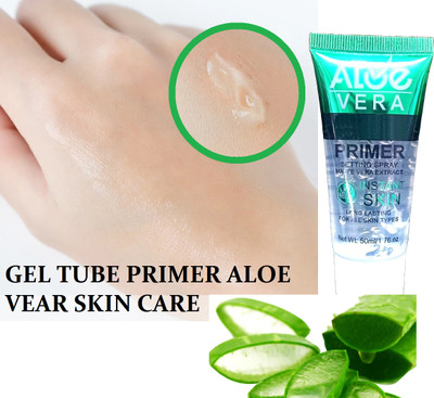 KAIASHA Aloe vera Face Primer for a Flawless & Smooth Canvas| Blurs Fine Lines  Primer  - 50 ml(transparent)
