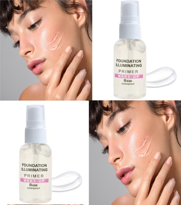 GABBU Gel Based & Hydrating Face Primer, Evens Skin & Brightens Primer  - 60 ml(transparent)