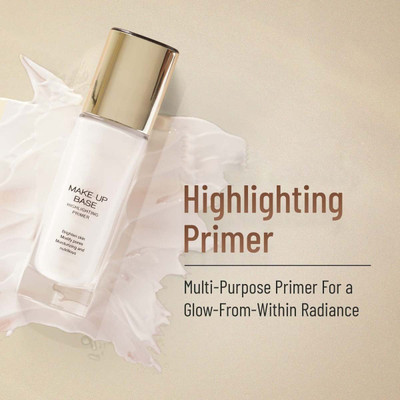 REIMICHI Makeup Base Hightlighting Primer| Skin-Hydrating Poreless Primer Highlighter(Golden tint)