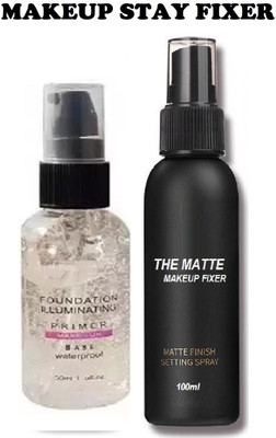 FELICECHIARA Most Trending Makeup Base Primer + Long Lasting Makeup Fixer  Primer  - 150 ml(Transparent)