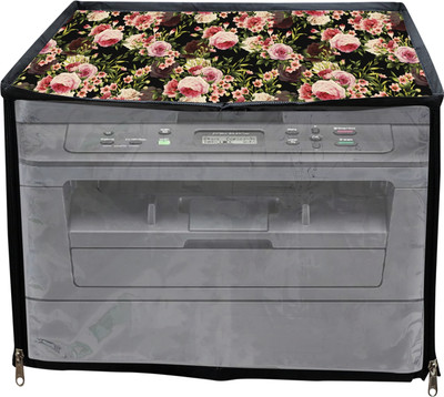 JMT Printer Cover For Brother DCP-L2541DW Multifunctional Printer (Black Rose) Printer Cover