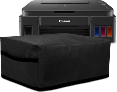 Cranique Water-Resistant Dust Cover For Canon Pixma G3000 / G2021 - Black Printer Cover