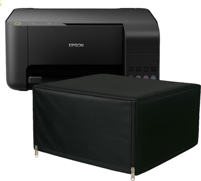 Protectio Epson L3252 / L3250 Chain Printer Cover Dust Proof Washable - Black Printer Cover