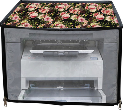 JMT Printer Cover For HP LaserJet M1005 Multifunctional Printer (Black Rose) Printer Cover
