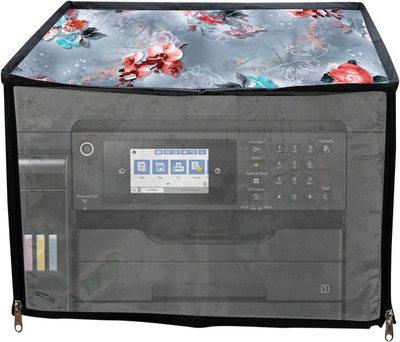 JMT SUITABLE FOR EPSON ECO TANK L 15160-GREY FLORAL PRINT Printer Cover
