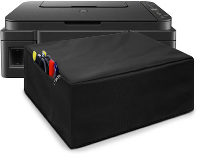 Alifiya Dust Proof Washable Printer Cover for Pixma G3010 All-in-One Wireless Ink Tank Colour Printer - Black Printer Cover