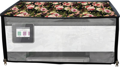 JMT Printer Cover For HP Officejet Pro 8022 All in One Printer (Black Rose Print) Printer Cover