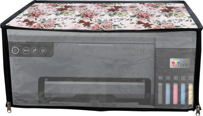ATP Printer Cover For Epson Eco Tank L8050 Printer (Pink Rose Print) Printer Cover