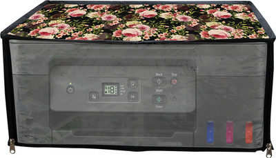 JMT Printer Cover Suitable for Canon Pixma G2770 Printer (Black Rose) Printer Cover