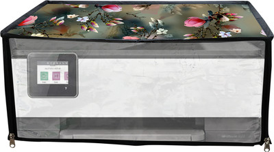JMT Printer Cover For HP Officejet Pro 8022 All in One Printer (Green Floral) Printer Cover