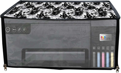 JMT SUITABLE FOR EPSON ECO TANK L 8050-BLACK FLORALPRINT Printer Cover