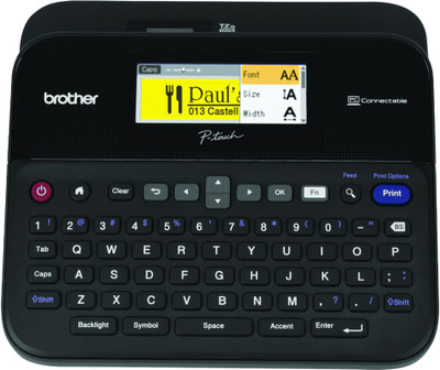 brother PT-D600 Single Function Monochrome Thermal Transfer Printer(Label Tape)