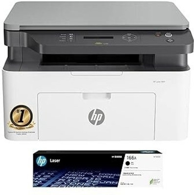 HP LASER MFP 1188A Multi-function Monochrome Laser Printer(Toner Cartridge, 1 Ink Bottle Included)