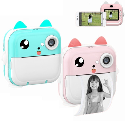 IMMUTABLE Camera Children Kids Instant 24MP Kids Digital Camera fds5 Multi-function Monochrome Label Printer(Label Tape)