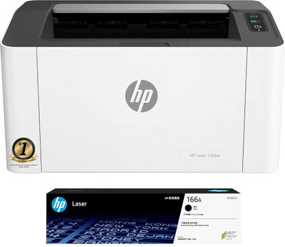 HP Laser 1008w Single Function WiFi Monochrome Laser Printer(Toner Cartridge, 1 Ink Bottle Included)