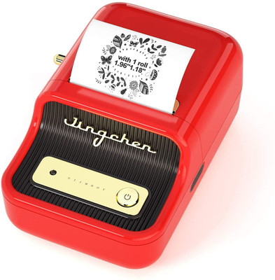 AUSHA 2 Inch Wireless Bluetooth Portable Label Maker, Mini Sticker,Barcode,QR Code Multi-function Monochrome Thermal Transfer Printer(Label Tape)