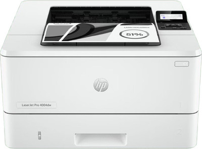HP LaserJet Pro 4004dw Single Function WiFi Monochrome Laser Printer(Toner Cartridge)