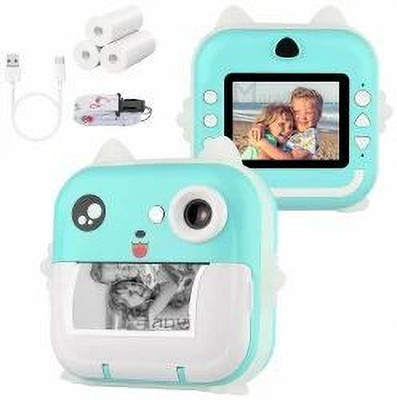 4uonly Children Kids Instant Camera 24MP Kids Digital Camera CXV9 Multi-function Monochrome Label Printer(Label Tape)