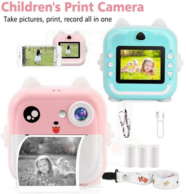 ENMORA Camera Children Kids Instant Camera 24MP Kids Digital fds6 Multi-function Monochrome Label Printer(Label Tape)
