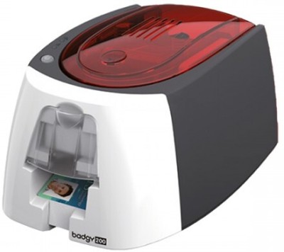 Evolis Badgy 200 PVC Card Photo Single Function Color Thermal Transfer Printer(Toner Cartridge, 1 Ink Bottle Included)