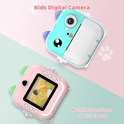 4uonly new smart Children Kids Instant Digital Camera vft9 Multi-function Monochrome Label Printer(Label Tape)