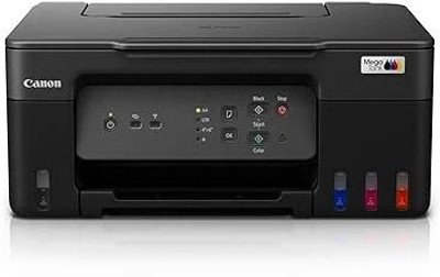 Canon G3730 Multi-function WiFi Color Ink Tank Printer(4 Ink Bottles Included)