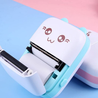 4uonly Portable Bluetooth Mini Thermal Printer Self Adhesive Paper OHJ2 Multi-function Monochrome Label Printer(Label Tape)