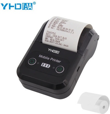 OnlyU 58mm 2inch Thermal Bluetooth Receipt Bill Printer Thermal Receipt Printer Single Function Monochrome Thermal Transfer Printer(Label Roll)