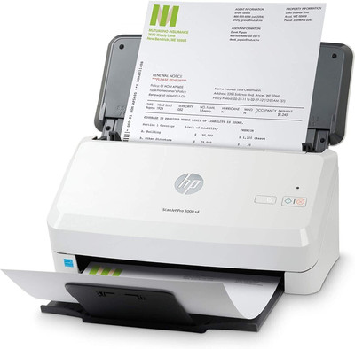 HP ScanJet Pro 3000 s4 Sheet-Feed Scanner Multi-function WiFi Color Laser Printer(Toner Cartridge, 1 Ink Bottle Included)