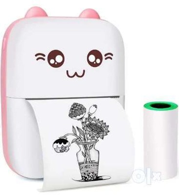 4uonly Portable Bluetooth Mini Thermal Printer Self Adhesive Paper OHJ26 Multi-function Monochrome Label Printer(Label Tape)