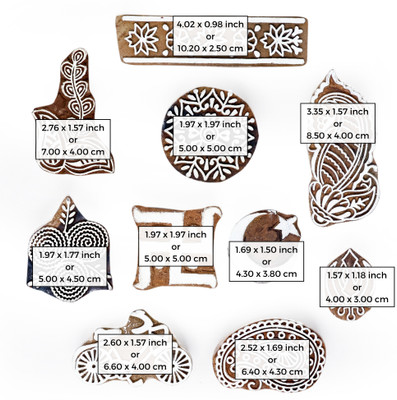 Hashcart IK-BLK-SET10-333 Printing Blocks(Pack of 10)