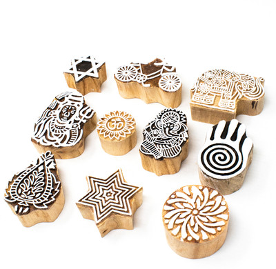 Hashcart IK-BLK-SET10-371 Printing Blocks(Pack of 10)