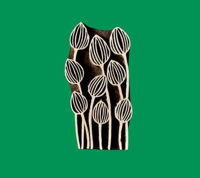 Neelam Art Wood Printing Block Wood Stamp Finely Hand Carved On Wood Block Pottery Stamp Printing Blocks(Pack of 1)