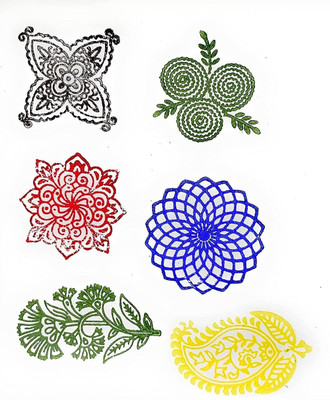 Reniq Printing block Stamp219 Printing Blocks Printing Blocks(Pack of 6)