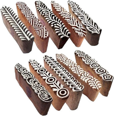 Neelam Art Wooden Block 246898 Printing Blocks(Pack of 10)