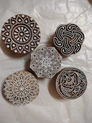 sharma handcraft tag 008 Printing Blocks(Pack of 5)