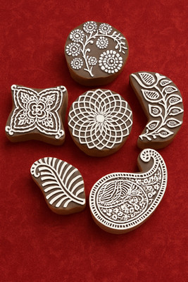 Reniq FLORALBLOCK-06 Printing Blocks(Pack of 6)