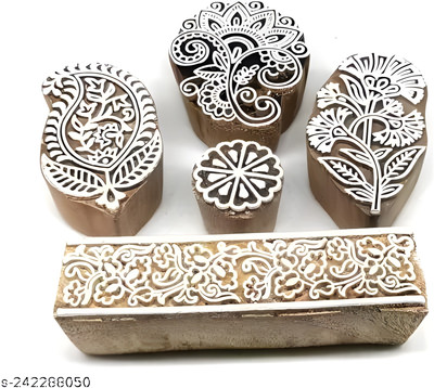 Reniq Wooden Printing Block Stamp148 Printing Blocks Printing Blocks(Pack of 5)