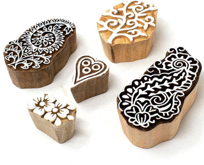 HandCarved IK-BLK-SET5-280 Printing Blocks(Pack of 5)