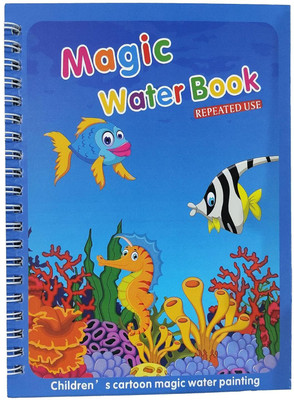 SHREEHARI Magic Water Book Quick Dry Book Water Coloring Book With Magic Pen Painting Book Printing Blocks(Pack of 2)