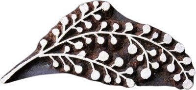 Neelam Art Blocks Stamp Hand Carved Floral Pattern Block Printing Blocks(Pack of 1)