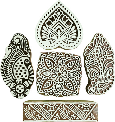 Reniq Print Your Passion: Explore the Infinite Possibilities of Wooden Stamps Printing Blocks(Pack of 5)