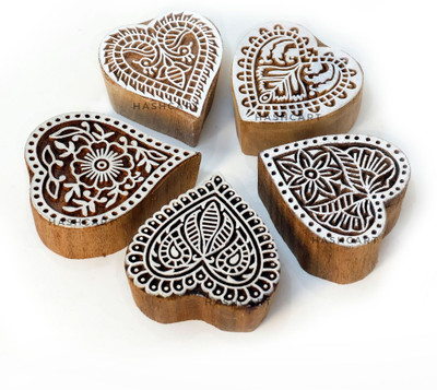 HandCarved IK-BLK-SET5-201 Printing Blocks(Pack of 5)