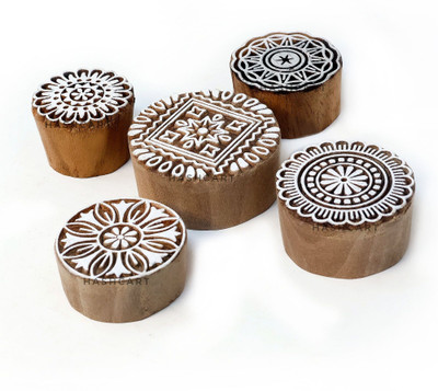 HandCarved IK-BLK-SET5-216 Printing Blocks(Pack of 5)